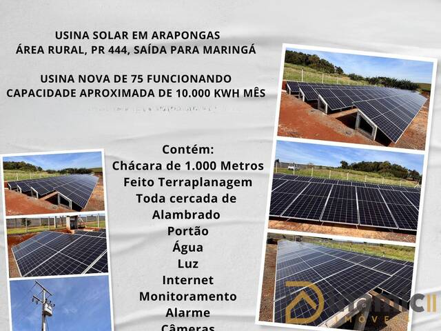 #641 - Chácara para Venda em Arapongas - PR