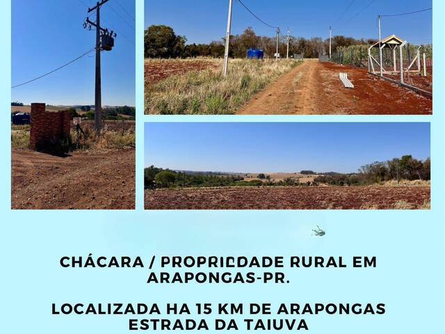 #644 - Chácara para Venda em Arapongas - PR